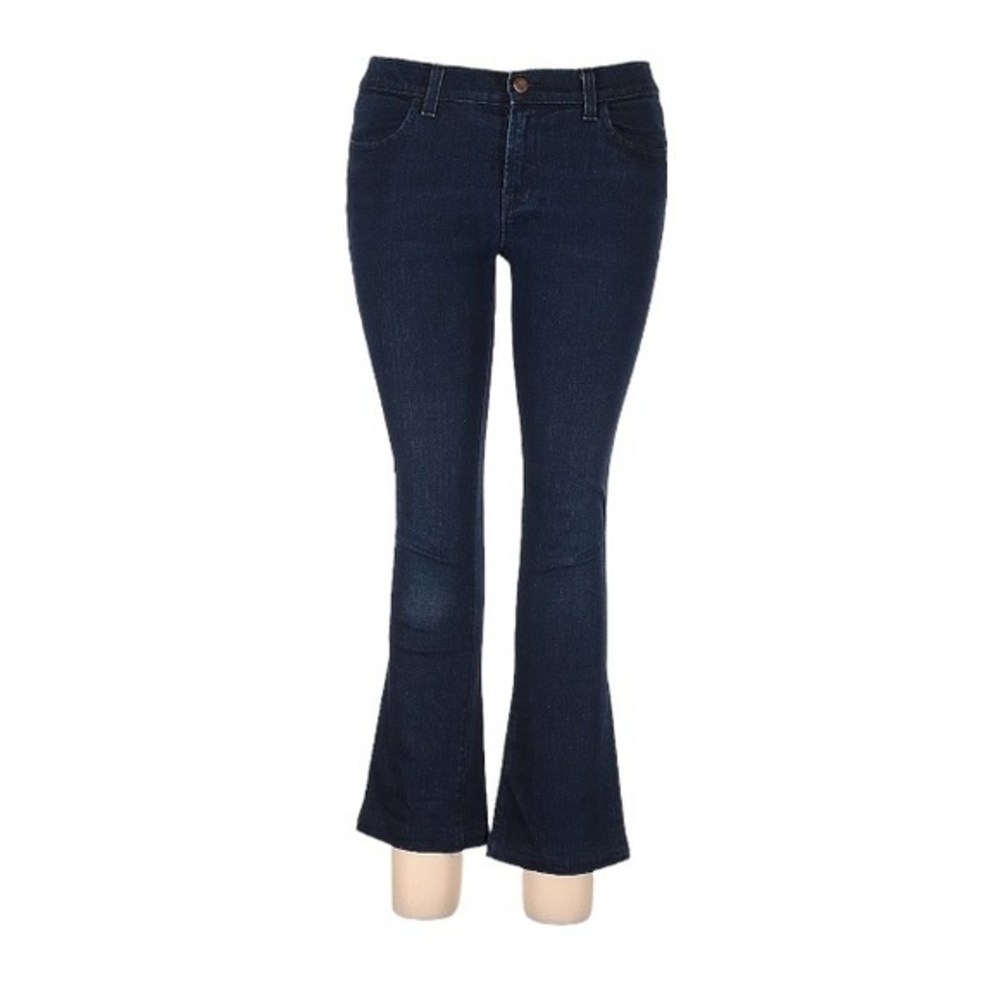 J Brand 31 Ink dark‎ denim blue wash ankle straight leg mid rise jeans
